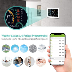 IRISHOM BHT-8000-GC WiFi sobni termostat za plinski kotel, LCD, programabilen