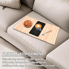 TIMESETL lesena prilagodljiva mizica za kavč