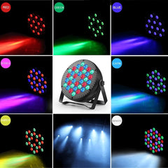 MOSFIATA RGB DJ LED PAR reflektor z daljinskim upravljalnikom