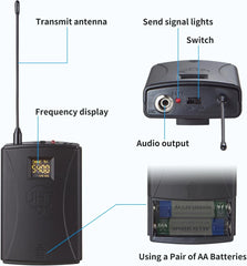 SIKUING UHF brezžični mikrofonski sistem
