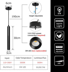 ACMHNC LED viseča svetilka z nastavljivo višino - 30 cm