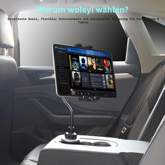 WOLEYI univerzalni nosilec za tablico in telefon za avtomobilski držalnik kozarca