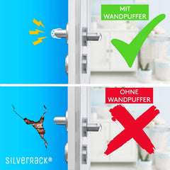 6x SILVERRACK® prozorni odbijači za zaščito vrat