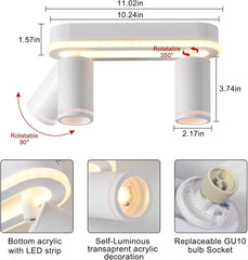 MYCUL LED stropni reflektor z 2 žarnicama GU10 3000 K