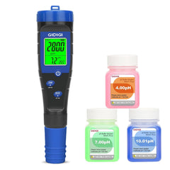 GIDIGI 5-v-1 digitalni tester vode pH TDS EC za bazene in akvarije