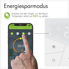 Pametni WiFi termostat za ogrevanje na plinski ali vodni kotel, 230 V, 5 A,