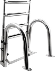 KAOLALI Zložljiva teleskopska lestev lestev za čolne, pomole in plavajoče ploščadi - nosilnost 200 kg