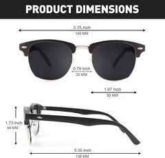 GQUEEN komplet 2 polariziranih sončnih očal z UV400 zaščito