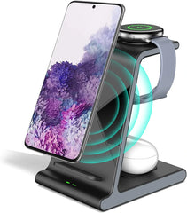 AUKVITE 3-v-1 brezžična polnilna postaja za Samsung