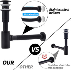 HOMELODY dizajnerski sifon s pop-up odtokom za umivalnik