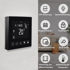 KETOTEK Pametni WiFi termostat za plinski kotel in talno ogrevanje z aplikacijo