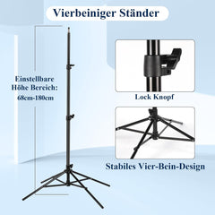 FGEN profesionalni fotografski set  – LED softbox 135 W + štirinožni stativ