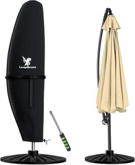 LEAPBEAST Vodoodporna zaščitna prevleka za viseči senčnik z ročajem - 280 × 81 × 46 cm