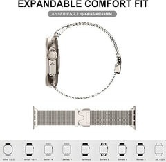 SONGSLER Magnetna kovinska zapestnica za Apple Watch 42–49 mm