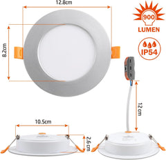 6x DA LIGHT 120×26mm 9 W LED vgradni reflektorji