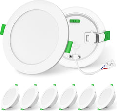 6x ALUSSO LED 113mm vgradni reflektorji s 3 barvnimi temparaturami - 10 W