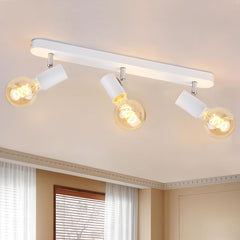 KYOTECH 3-smerna stropna svetilka v vintage slogu