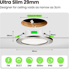 6x ALUSSO LED vgradni reflektorji