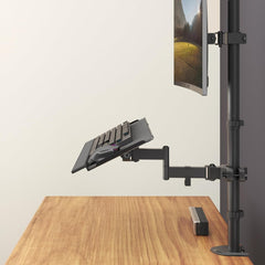 PUTORSEN nastavek za tipkovnico z nosilcem za drog z nagibnim in vrtljivim mehanizmom