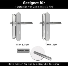 3x AWMNSRMAN komplet kljuk za notranja vrata 72 mm DIN BB