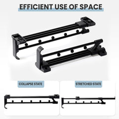ARESVRGO raztegljiva obešalna palica - set 2 kosa