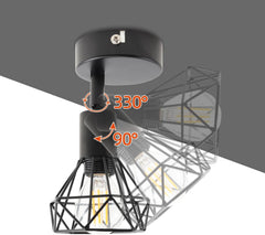2x DA LIGHT stenska svetilka E14 z nastavljivo glavo