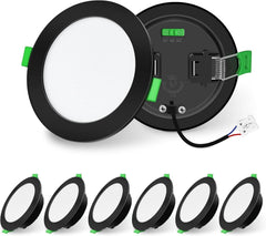 6x ALUSSO 113mm vgradni LED reflektor - 10 W