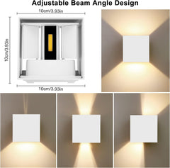 LEDMO 12 W LED stenska svetilka z nastavljivim svetlobnim snopom