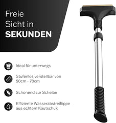 AUPROTEC Teleskopsko Strgalo za Led z Medeninastim Rezilom