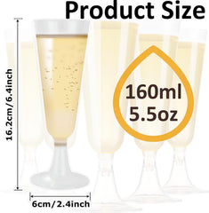 AKOLAFE set 50 plastičnih kozarcev za penino – 160 ml