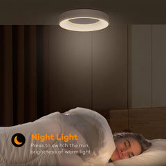 MATANE 28 cm RGB LED stropna svetilka z daljincem