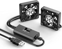 ELUTENG 40mm 2-v-1 USB ventilator s 3 hitrostmi
