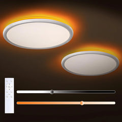 2x MOSSCO 29 cm LED stropna luč z daljincem