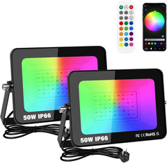 2x RIGIDON 50 W RGB LED reflektor 5000 lm