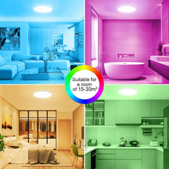 HEYESEVEN LED stropna svetilka RGB pametna Alexa/Google