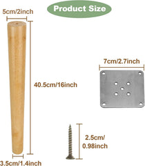 4x VIDETOL 40 cm lesene noge za pohištvo