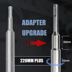 MOXPIFY komplet votlih svedrov Ø55 mm s SDS Plus adapterjem in centrirnim svedrom 8 × 110 mm, za zid, beton in opeko