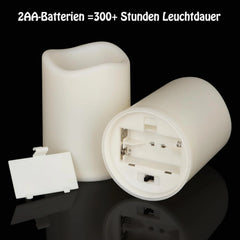 9x YUNSHENG LED sveča z daljincem - 7,5 x 10 cm