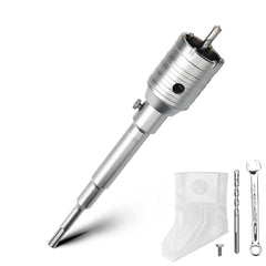 MOXPIFY komplet votlih svedrov Ø55 mm s SDS Plus adapterjem in centrirnim svedrom 8 × 110 mm, za zid, beton in opeko