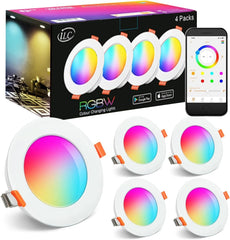 4x iLC 90 mm RGBW LED vgradni reflektor