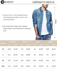 RUNCATI XL moška denim srajca z dolgimi rokavi