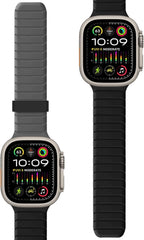 TASIKAR dvostranski magnetni silikonski pašček za Apple Watch 42–49 mm