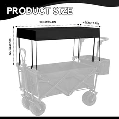ROADTIME zložljiv vodoodporen nadstrešek za otroški voziček - 90 × 45 × 50 cm
