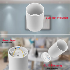 Klighten komplet 2 stropnih luči z GU10 grlom - mat bela