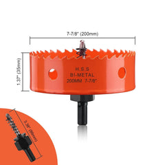 FASTDEPLE kronski sveder Ø 200 mm HSS M42