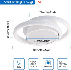 COMELY LED stropna svetilka 32W 6500K 27cm