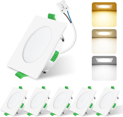 6x ALUSSO 78mm LED vgradni reflektor s 3 barvnimi temparaturami