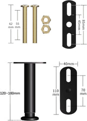4x KOVNISE Nastavljive noge za posteljni okvir 120–180mm