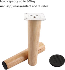 AKOLAFE 4-delni set lesenih nog za pohištvo 20cm (hrast)