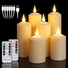 6x YUNSHENG polnilna LED sveča